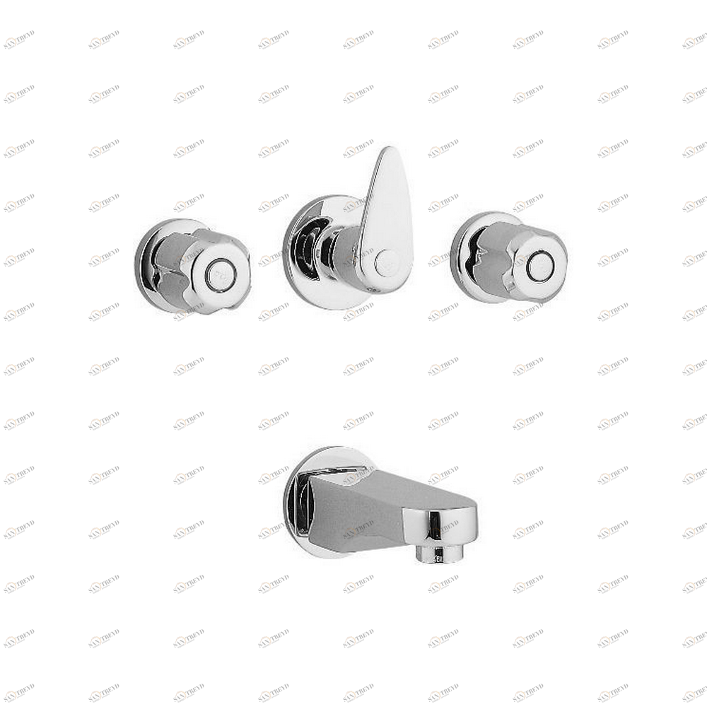 Смеситель на ванну встроенный спереключателем на душ Cisal TR000210