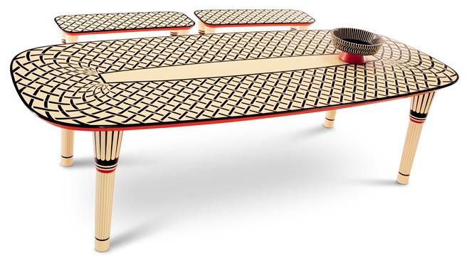 Scarlet Splendour Лакированная деревянная скамья Vanilla noir sun-id-1485029 - Вид №3