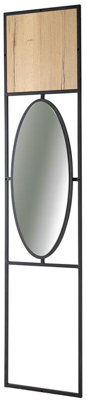 1845 Панель для прихожей с зеркалом Loft Дуб Натур R-HOME 4009302H_Натур - Вид №1