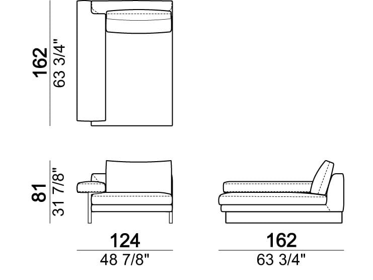Секционный диван из ткани Arketipo EGO ARCH-00102437 - Вид №15