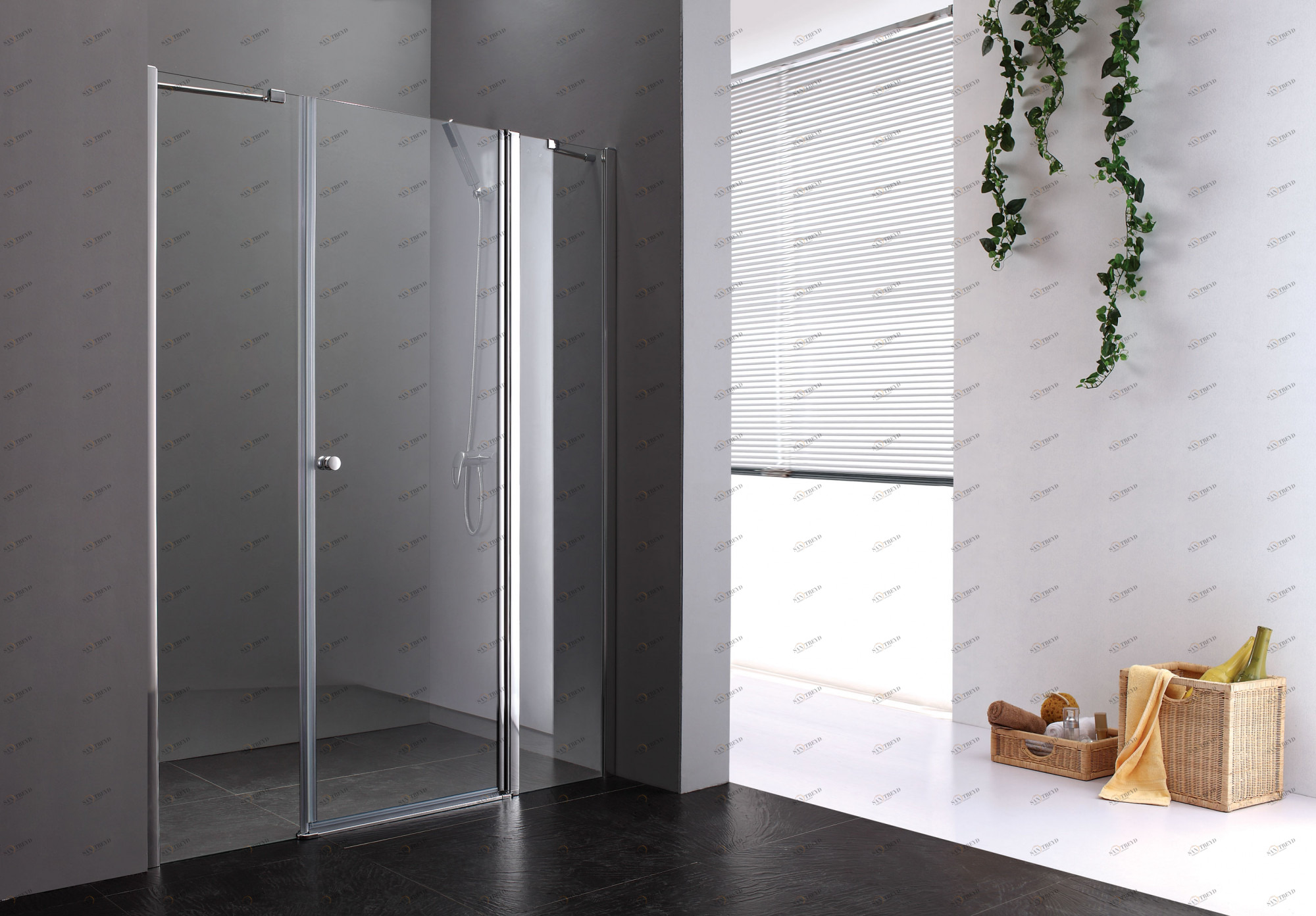 Душевая дверь в нишу CEZARES ELENA-W-B-13-60+60/40-P-Cr-R