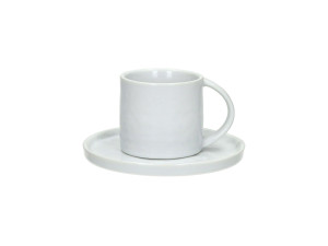 Фарфоровая кофейная чашка с блюдцем