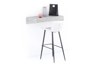 Высокий настенный стол из меламинированного дерева