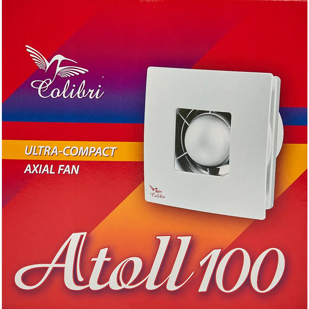 Вентилятор осевой вытяжной Вентс Atoll D100 мм 33 дБ 90 м³/ч цвет белый STLM-2049765 - Вид №3