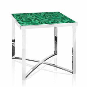 710106,7 ABHIKA БОКОВОЙ СТОЛ MALAKI CUBE X H51 52X52 GREEN