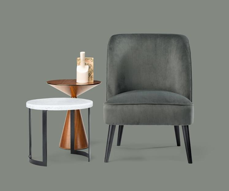 HMD INTERIORS Кресло из бархата Pudim sun-id-1352998 - Вид №2