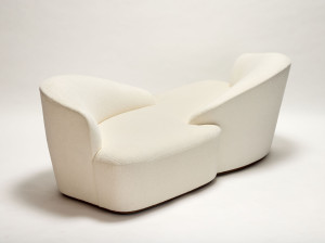 Диван vis à vis из ткани