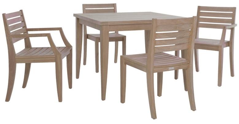 JANUS et Cie Стул из тика с подлокотниками Relais sun-id-1441612 - Вид №3