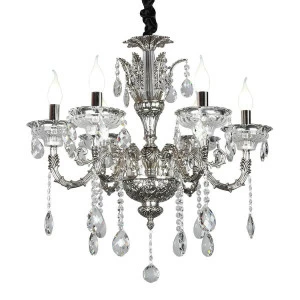 Подвесная люстра Omnilux Badesi OML-70503-06 OMNILUX ДИЗАЙНЕРСКИЕ, BADESI 187085 Хром