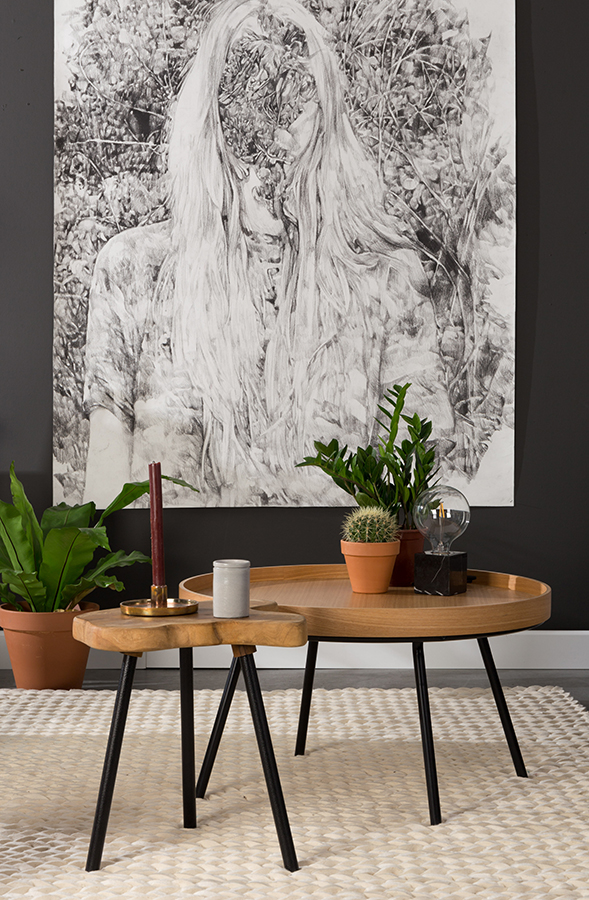 Стол журнальный низкий Oak Tray Zuiver 2200009 - Вид №5