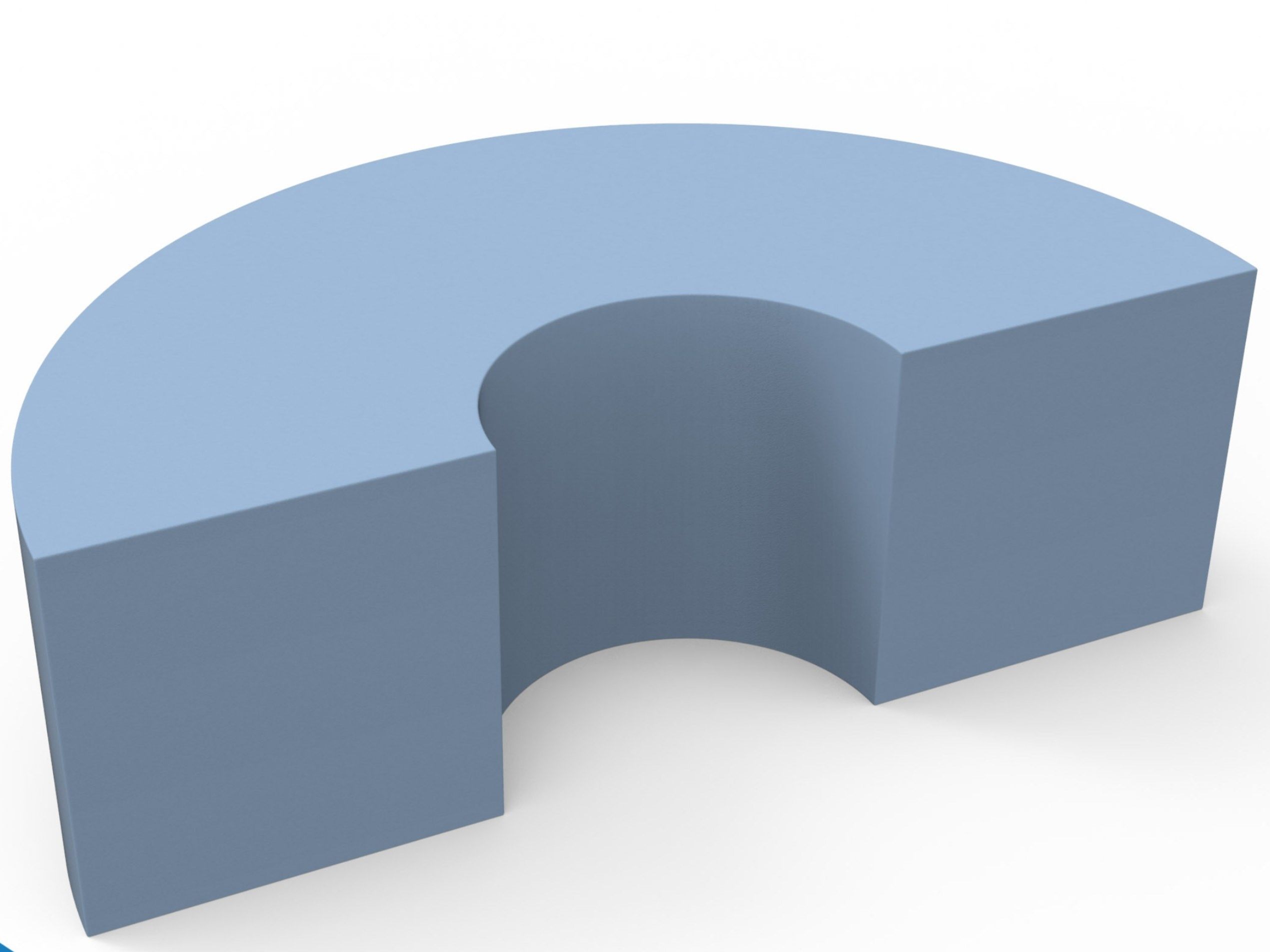 Модульная скамья из пены QM без спинки Quinze & Milan Форма ARCH-00126920 - Вид №1