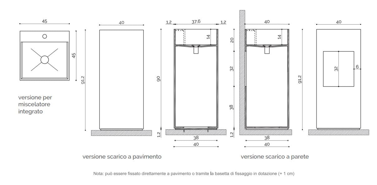 Отдельно стоящая раковина Corian® Acquapazza Элементы Corian® ARCH-00100359 - Вид №2