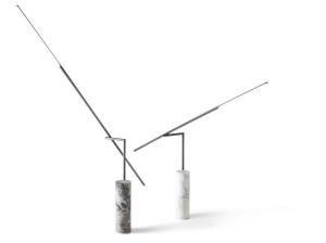 Окрашенный металл и мрамор светодиодный торшер