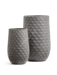 41.1020-0035-WB-55 Кашпо  ERGO - серия Diamond - Высокая округлая чаша - Мокко Цветочная коллекция