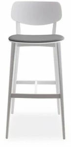 Billiani Высокий табурет из бука со встроенной подушкой Doll 555