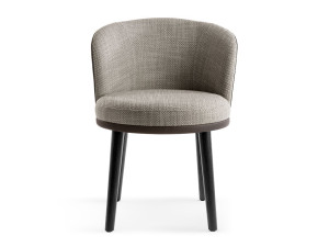 Тканевый стул с деревянными ножками