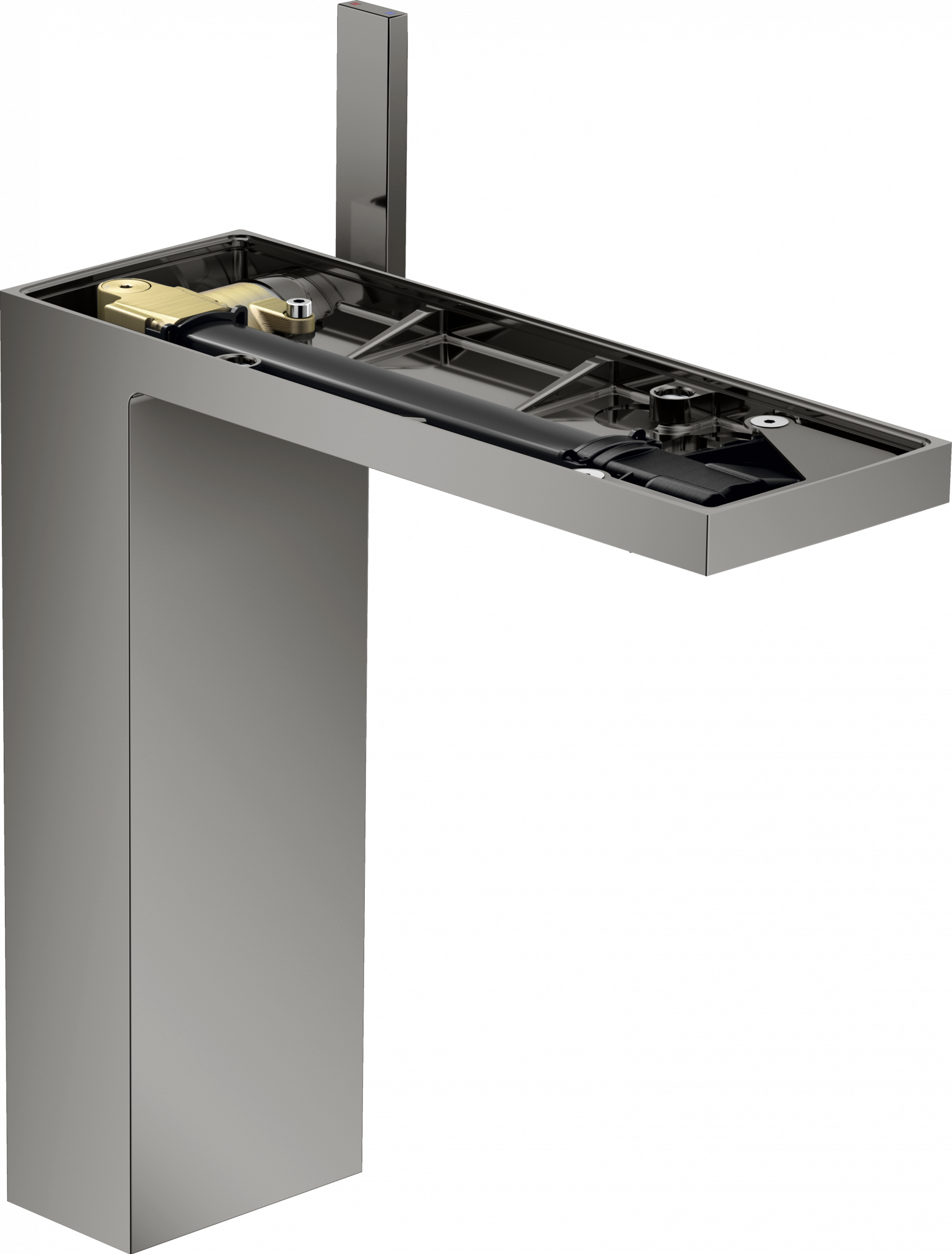 47022330 Смеситель для раковины 230, однорычажный, со сливным гарнитуром Push-Open, без тарелки AXOR MYEDITION 