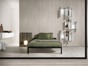 Алюминиевая односпальная кровать