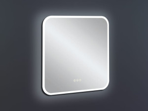 Квадратное зеркало со встроенным настенным освещением