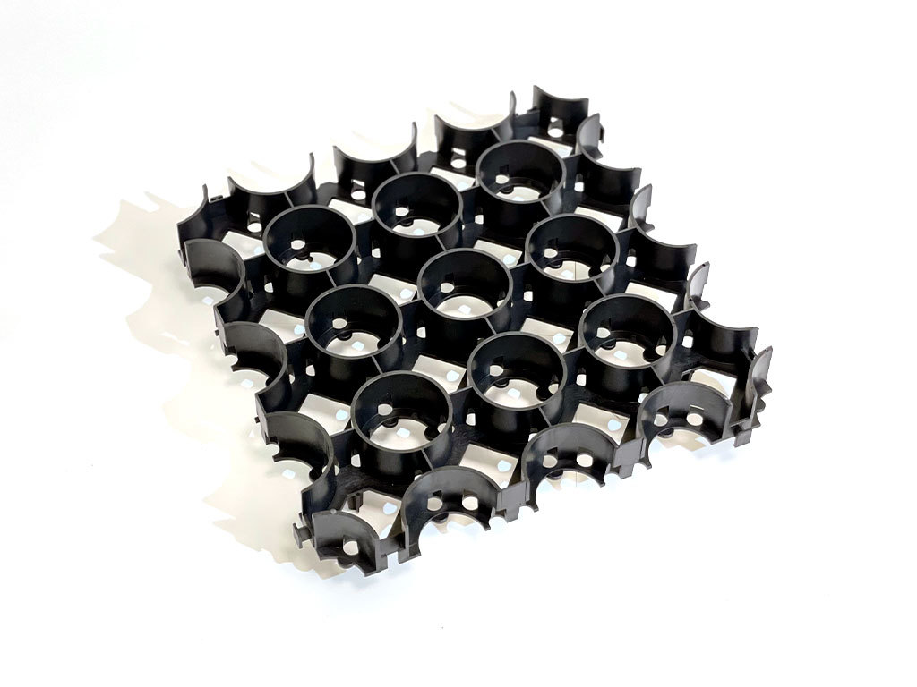 Газонная решетка ЭкоПарк черная 335*335*40мм ГеоПластБорд GPBST-102