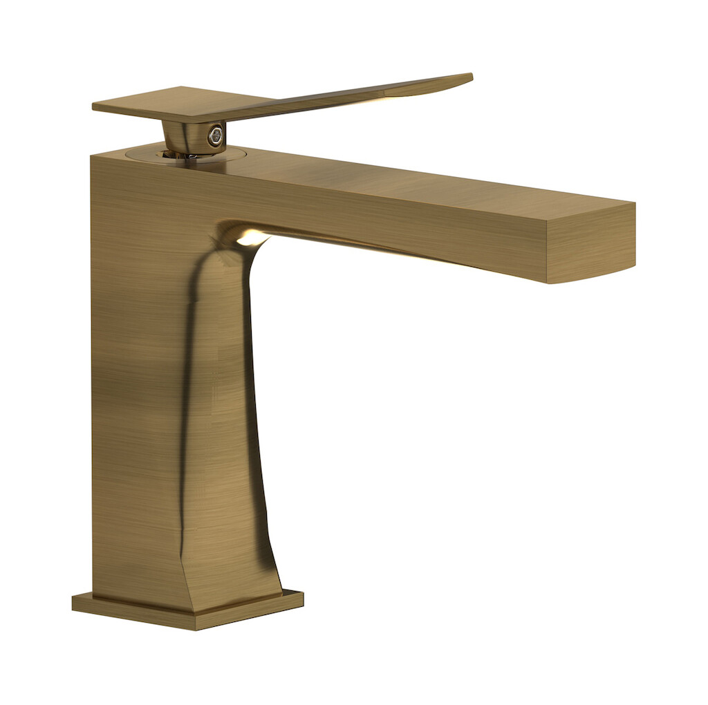 Смеситель для раковины на 1 отверстие в комплекте с донным клапаном WE ARE IB wa206np Modern Bronze Wave