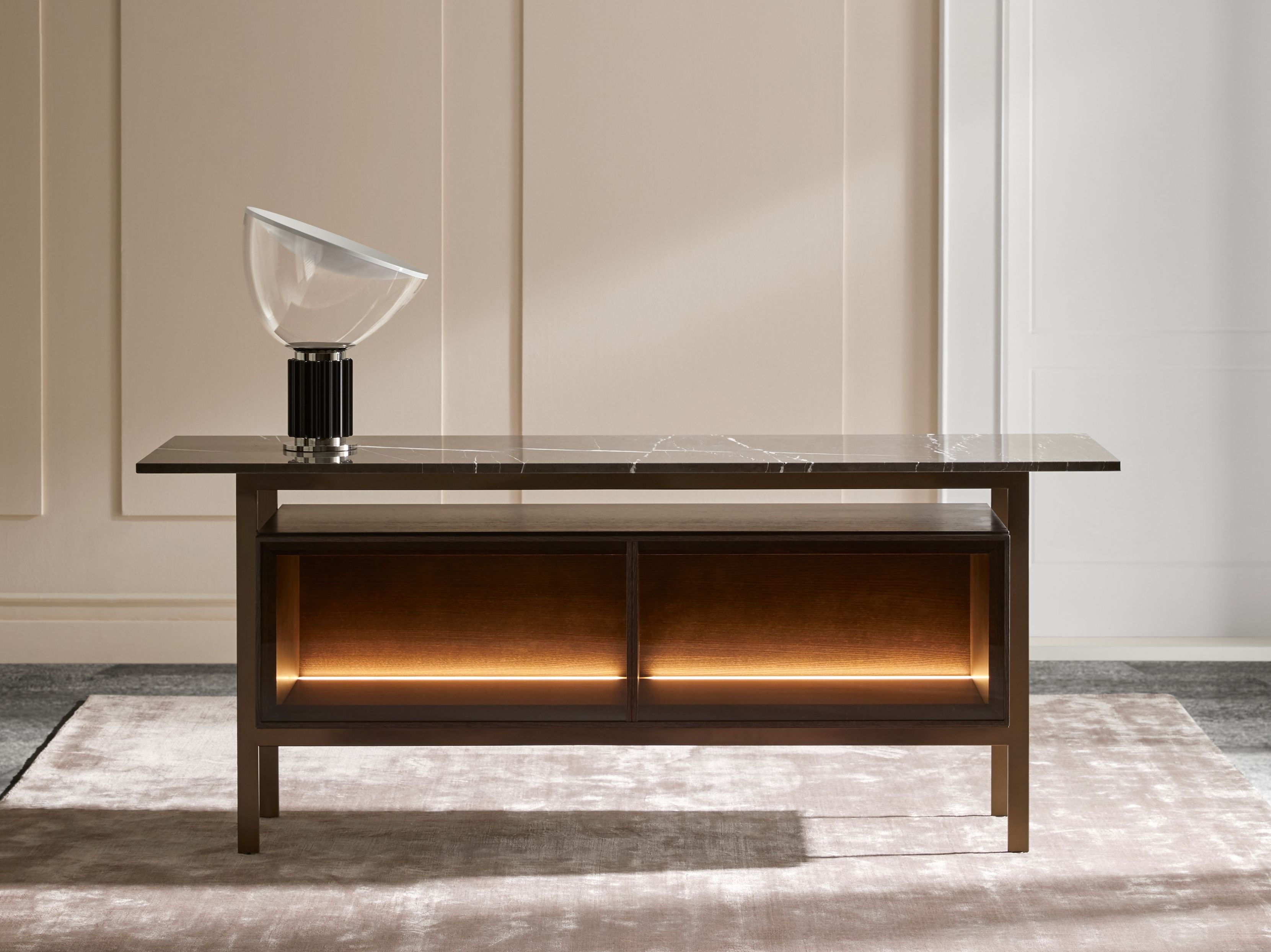 Шкаф из дерева и стекла с откидными дверями Punt Чикаго ARCH-00074008 - Вид №13