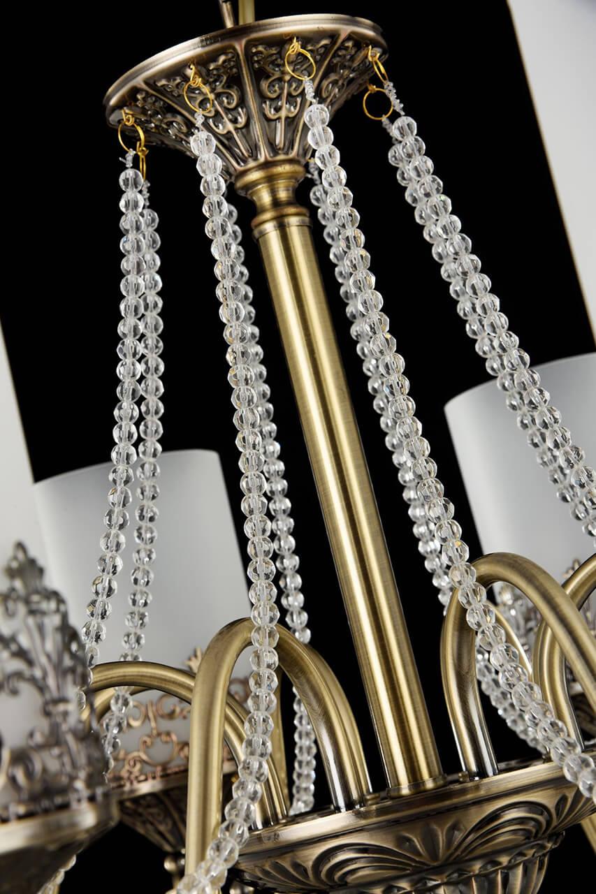 Подвесная люстра Freya Sherborne FR2563-PL-08-BZ FREYA ДИЗАЙНЕРСКИЕ, SHERBORNE 185822 Белый  - Вид №1