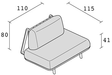 Alias Кресло с мягкой обивкой Trigono D10 - Вид №4