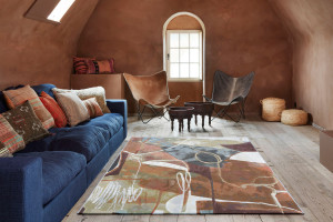 Прямоугольный ковер с рисунком