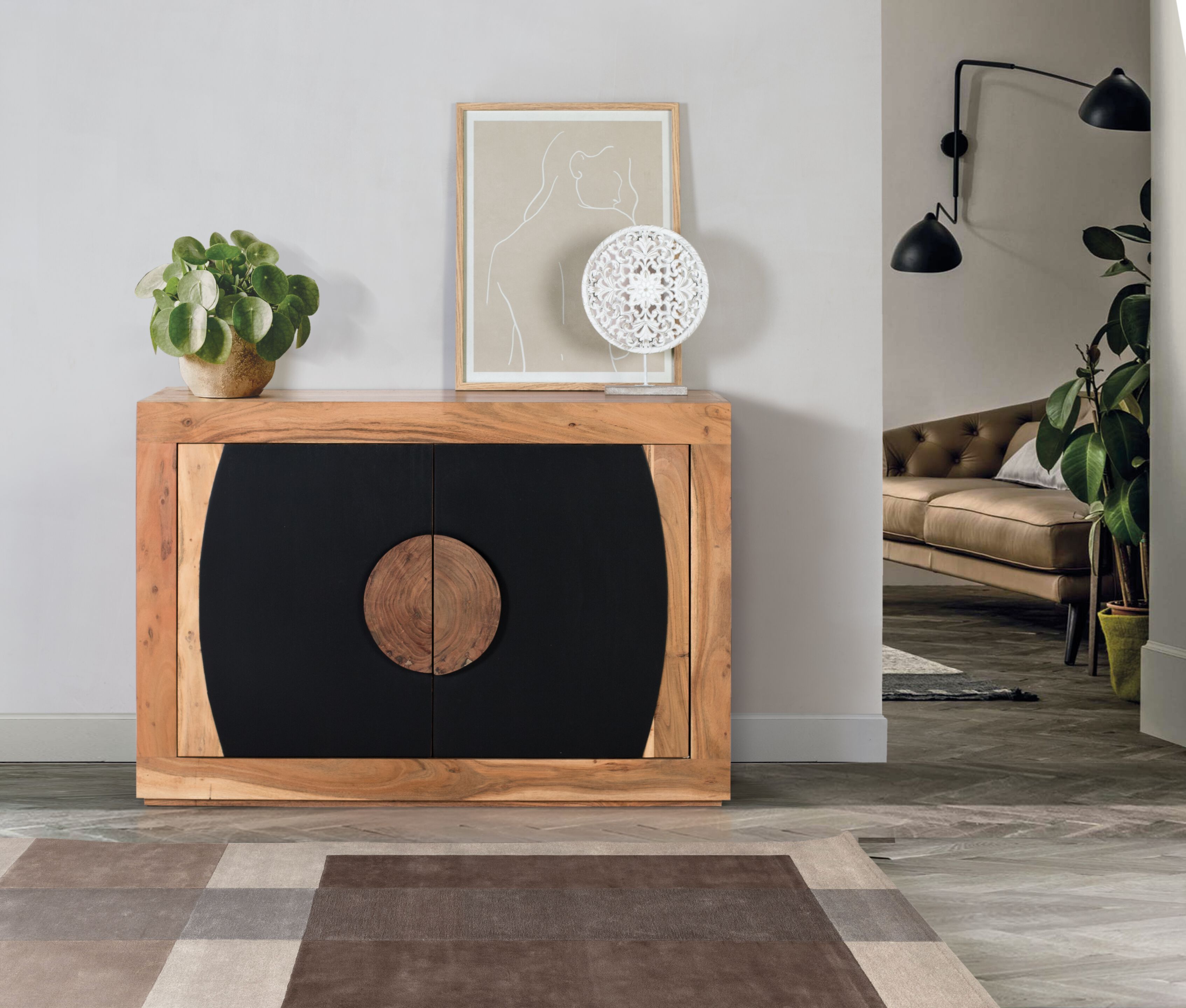 Шкаф из акации с распашными дверями Giner y Colomer Essence ARCH-00018172 - Вид №2