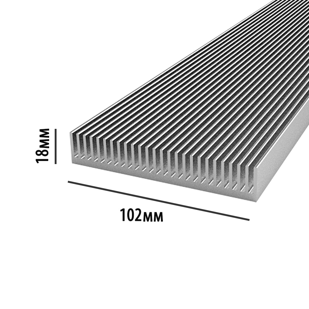 1524 Профиль алюминиевый 102 мм * 18 мм * 2,6 кг LAB.Space 