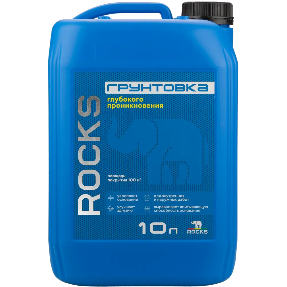 Грунтовка глубокого проникновения ROCKS для укрепления поверхностей 10 л 83670364 STLM-0043259