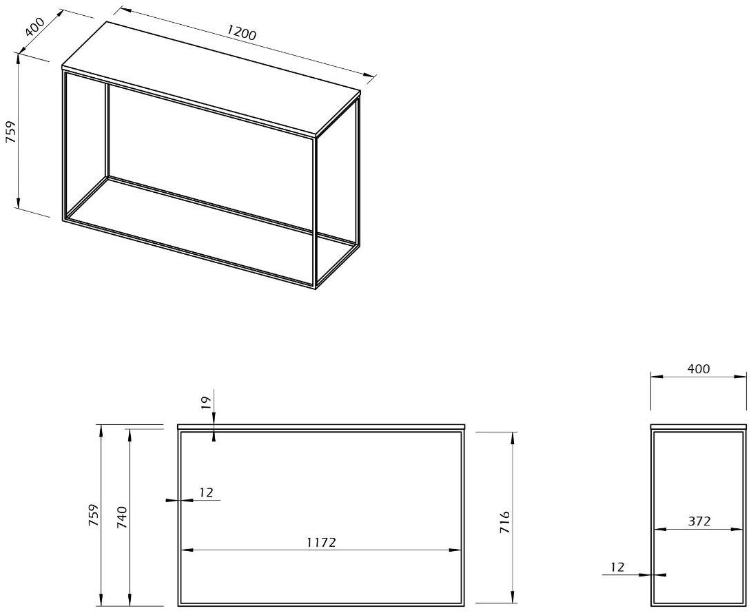 TemaHome Прямоугольная консоль Gleam 9500.6288 - Вид №7