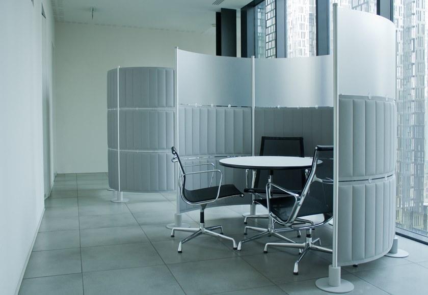 Slalom Отдельно стоящая офисная перегородка из trevira® cs Ecorange sun-id-1442797 - Вид №5