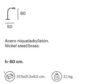 Латунная настольная лампа Pilma чтение ARCH-00002471 - Вид №1