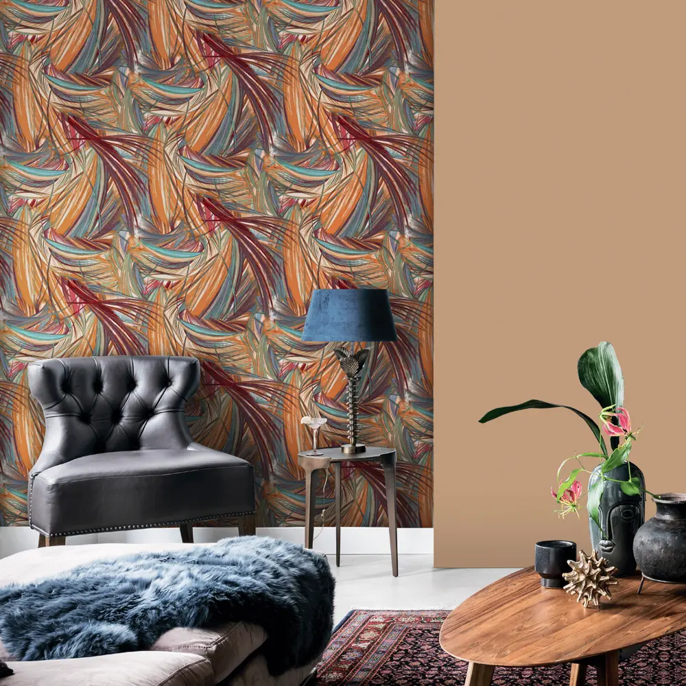 Обои флизелиновые Erismann Bolero оранжевые 1.06 м 60137-06 STLM-2152564 - Вид №2