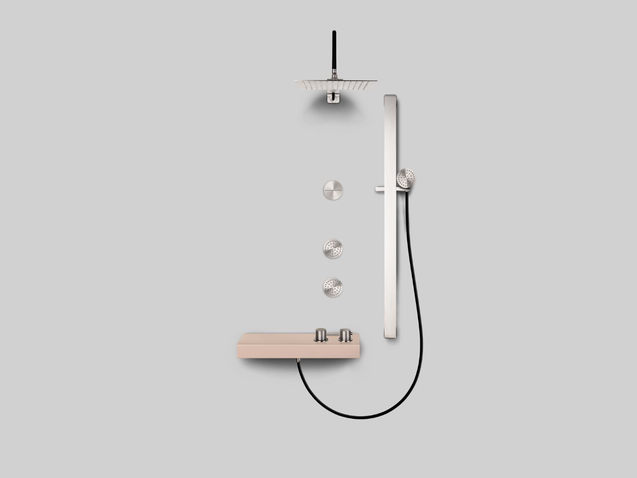 Стержень из нержавеющей стали с ручным душем Cropelli Alyssia ARCH-00082099 - Вид №27