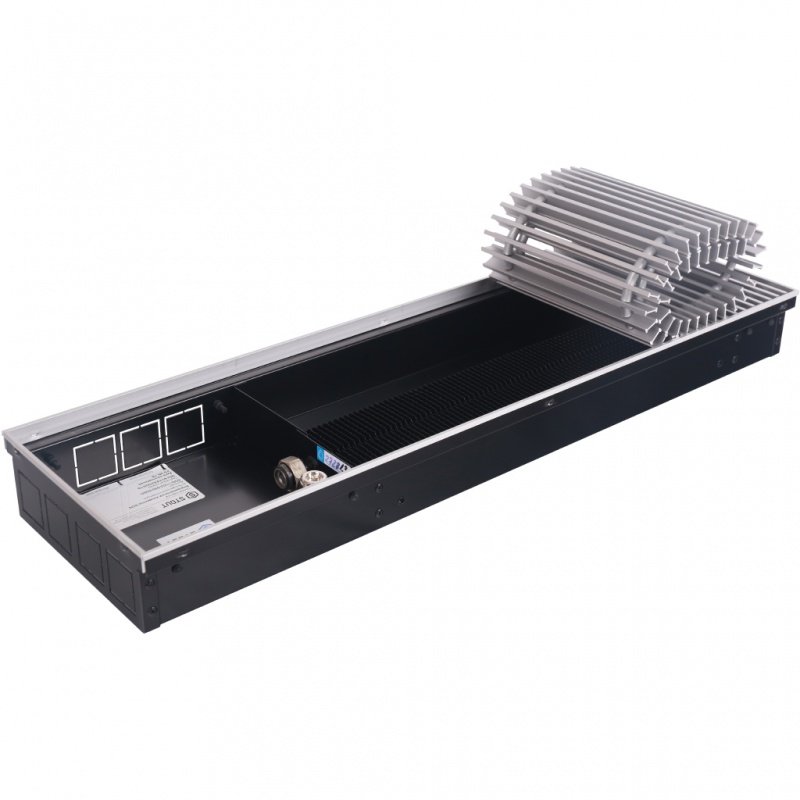 Конвектор внутрипольный STOUT SCN 110.240.1000 (Решётка роликовая, анодированный алюминий) SCN11001124100 - Вид №2