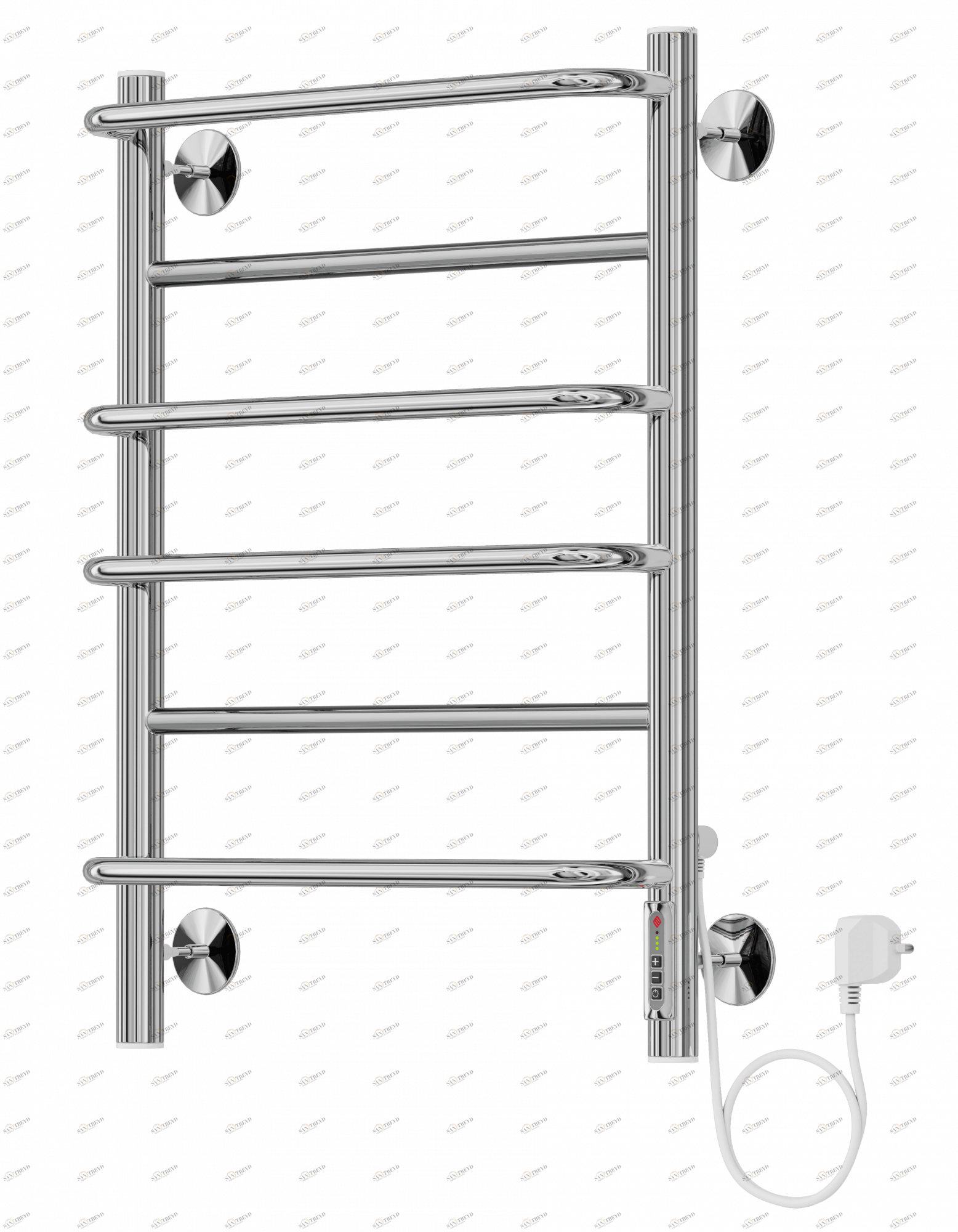 4660059580173 ЭЛЕКТРИКА Евромикс П6 450х650 электро ( new встроен диммер) Полотенцесушитель TERMINUS RAL 9016 матовый 