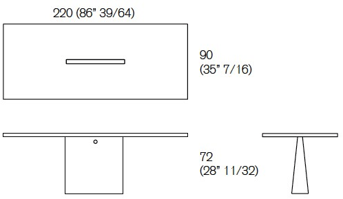 Agapecasa Прямоугольный стол из пьетра серена Incas sun-id-1462239 - Вид №2