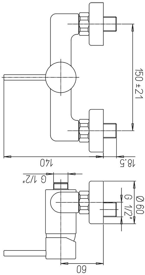 Paini Сox 78CR511 смеситель для душа  - Вид №4