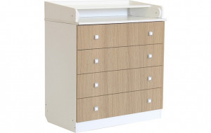 vpk-0001645.80 Комод Polini kids Simple 1880 белый-ваниль ВПК (Тополь)