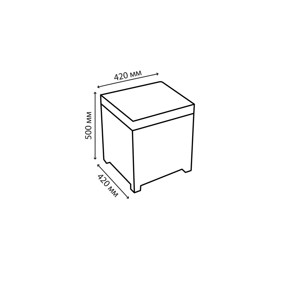 Набор садовой мебели Greengard Монако искусственный ротанг серый: диван стол пуф и скамья STLM-2014916 - Вид №6