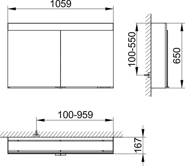21522171301 Зеркальный шкаф KEUCO Edition 400 - Вид №2