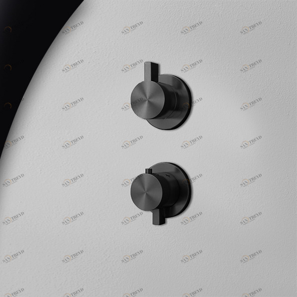 Термостат для душа карбон TOOX Radomonte TER2C