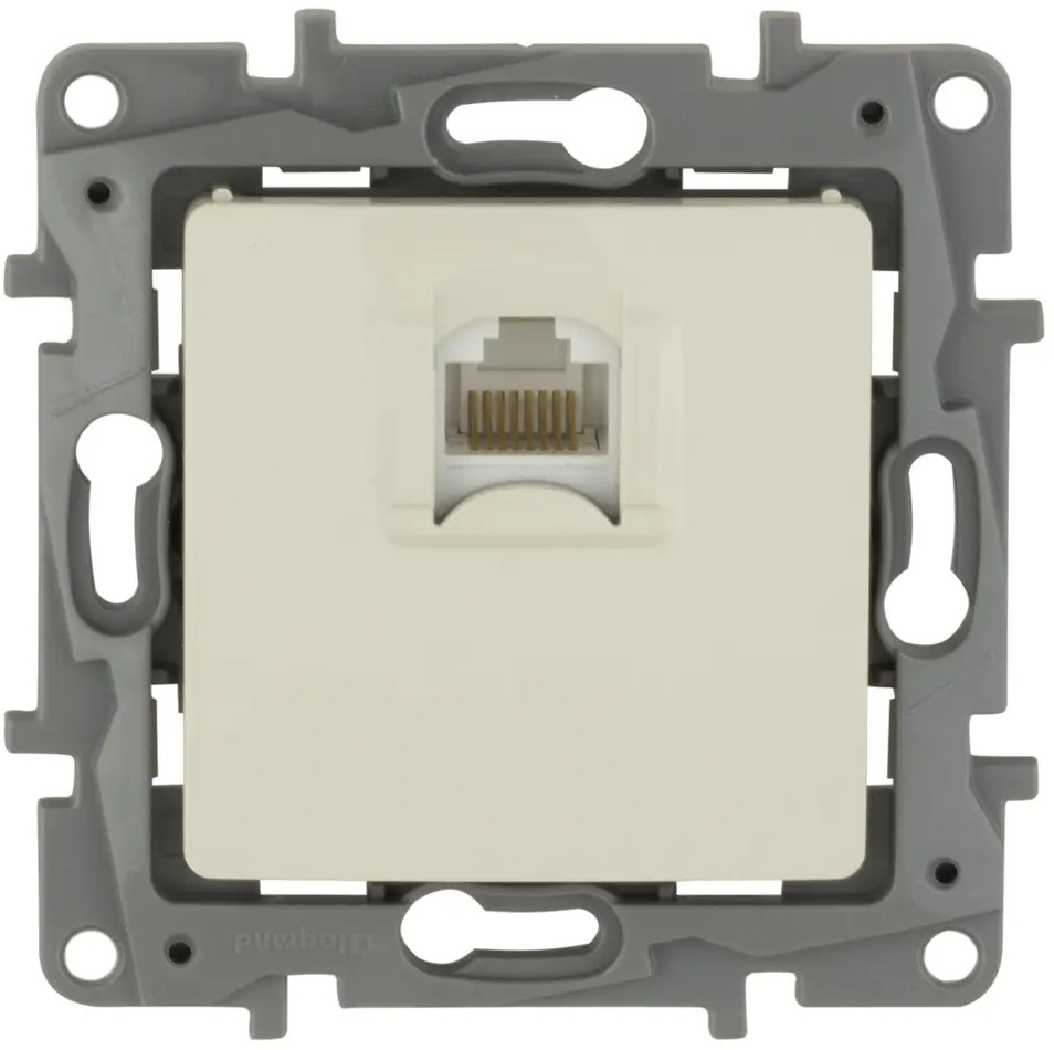 Розетка компьютерная Legrand Etika RJ45 для скрытого монтажа 17356468