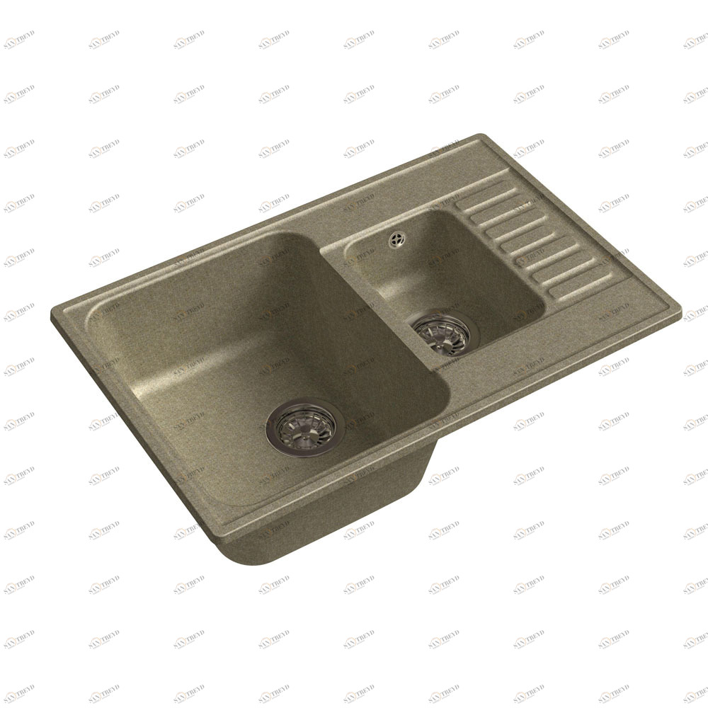 RQ377 топаз Мойка кухонная прямоугольная Raiber 