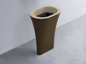 AMLA65-AV+AMPILO-N+AMCOLO-CA Раковина Amedeo Ovale отдельностоящая cielo Enjoy + Amedeo