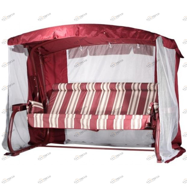 Качели садовые красные "Милан Премиум" IMPEX  132270 Красный 