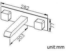 JUSTIME Смеситель для умывальника из хромированной латуни Mark 6909-92-80cp - Вид №3